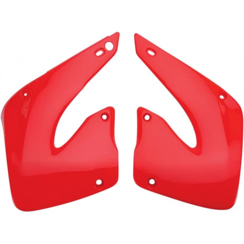 Капаци на радиатора HONDA CR125/250 CRF-RED UFO PLAST HO03664#070 Капаци на радиатора HONDA CR125/250 CRF-RED UFO PLAST HO03664#070