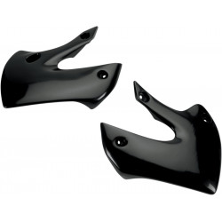 Предпазители за радиатор KAWASAKI KX65/KLX110 черни UFO PLAST KA03733#001 Предпазители за радиатор KAWASAKI KX65/KLX110 черни UFO PLAST KA03733#001