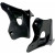 Капаци на радиатор KAWASAKI KX125/250 черни UFO PLAST KA02768#001 thumb