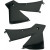 Капаци на радиатора KTM 2/4-STROKE (01-04) черни UFO PLAST KT03065#001 thumb