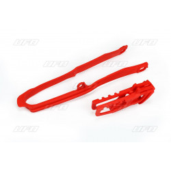 Комплект водач и плъзгач за верига HONDA CRF червен UFO PLAST HO04690@070
