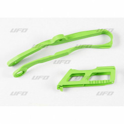 Комплект водач и плъзгач за верига KAWASAKI KXF250 зелен UFO PLAST KA04744@026 Комплект водач и плъзгач за верига KAWASAKI KXF250 зелен UFO PLAST KA04744@026