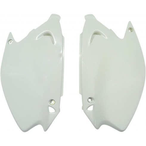 Странични панели KAWASAKI KX125/250 бели UFO PLAST KA03739#047 Странични панели KAWASAKI KX125/250 бели UFO PLAST KA03739#047