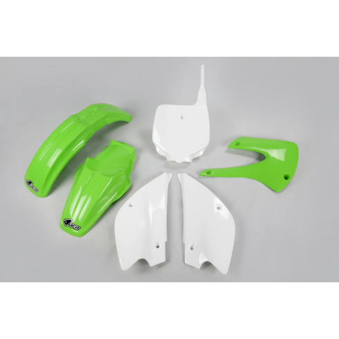 Комплект каросерия KAWASAKI KX80 OEM-цвят UFO PLAST KAKIT206@999 Комплект каросерия KAWASAKI KX80 OEM-цвят UFO PLAST KAKIT206@999