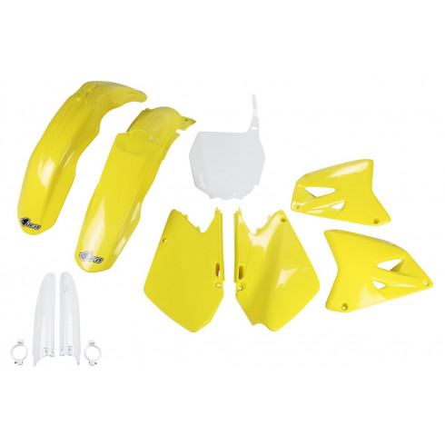 Комплект за тяло SUZUKI RM125/250 OEM-COLOR UFO PLAST SUKIT401F@999 Комплект за тяло SUZUKI RM125/250 OEM-COLOR UFO PLAST SUKIT401F@999