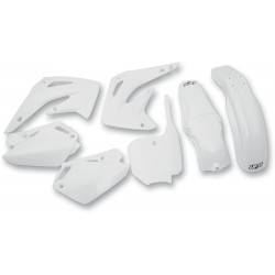 Комплект каросерия HONDA CR85 бял UFO PLAST HOKIT109@041 Комплект каросерия HONDA CR85 бял UFO PLAST HOKIT109@041