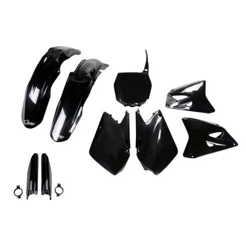 Комплект за тяло SUZUKI RM125/250 черен UFO PLAST SUKIT402F@001 Комплект за тяло SUZUKI RM125/250 черен UFO PLAST SUKIT402F@001