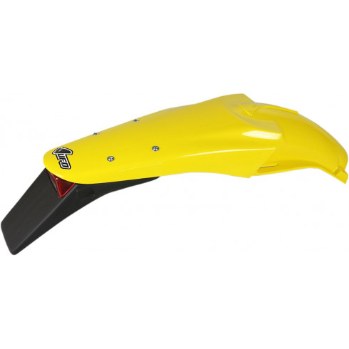 Ендуро заден калник със стоп-светлина SUZUKI DRZ400E RM-жълт UFO PLAST SU03984#101 Ендуро заден калник със стоп-светлина SUZUKI DRZ400E RM-жълт UFO PLAST SU03984#101