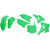 Комплект за каросерия KAWASAKI fluo green UFO PLAST KAKIT222@AFLU thumb