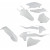 Комплект обтекатели KTM бял UFO PLAST KTKIT519@047 thumb