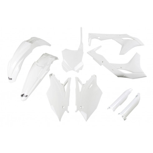 Комплект обтекатели KAWASAKI бял UFO PLAST KAKIT225F@047 Комплект обтекатели KAWASAKI бял UFO PLAST KAKIT225F@047