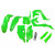 Комплект за тяло fluo green UFO PLAST KAKIT227F@AFLU thumb