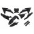 Комплект каросерия SX/SXF 023 BK UFO PLAST KTKIT529F@001 Комплект каросерия SX/SXF 023 BK UFO PLAST KTKIT529F@001 thumb