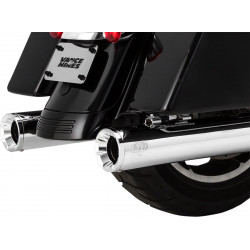 Глушител slip-on ELIMINATOR 400 хром с хромирани крайни капачки VANCE & HINES 16714