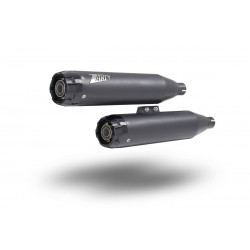 Припокриващ се slip-on заглушител HD-BREAKOUT FAT BOY M8 черен E4/E5 ZARD ZHD039S10SAO-B