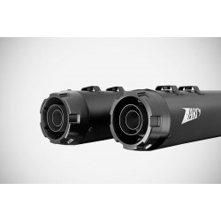 4.33 инча slip-ons плосък заглушител HD-TOURING черен E3 ZARD ZHD041S10SAO-B