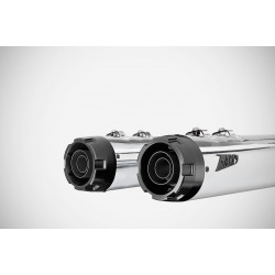 4.33 инча slip-ons flat ауспух HD-TOURING полиран E3 ZARD ZHD041S10SAO-P
