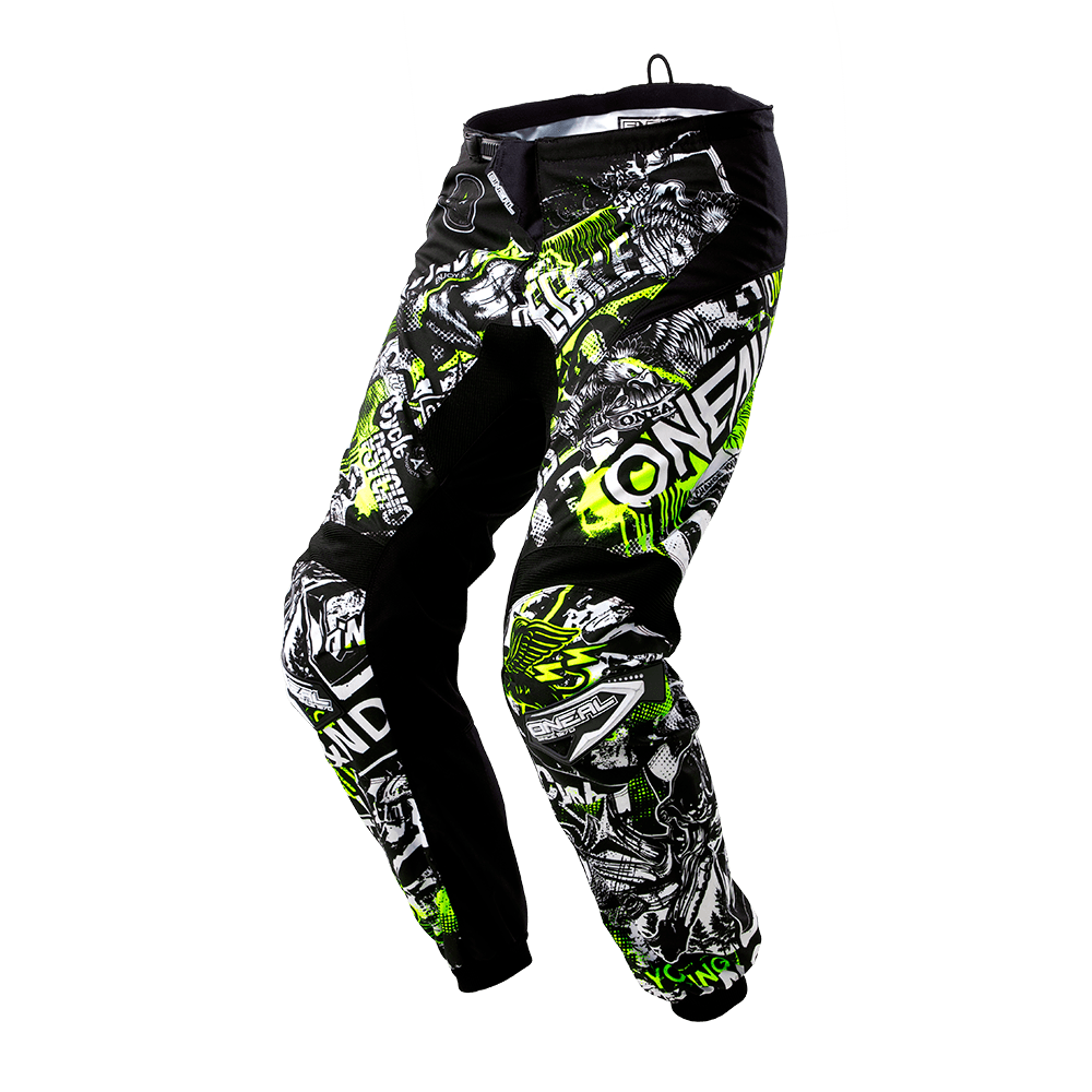 Детски мотокрос брич O'NEAL ELEMENT ATTACK BLACK/HI-VIZ 2020 1