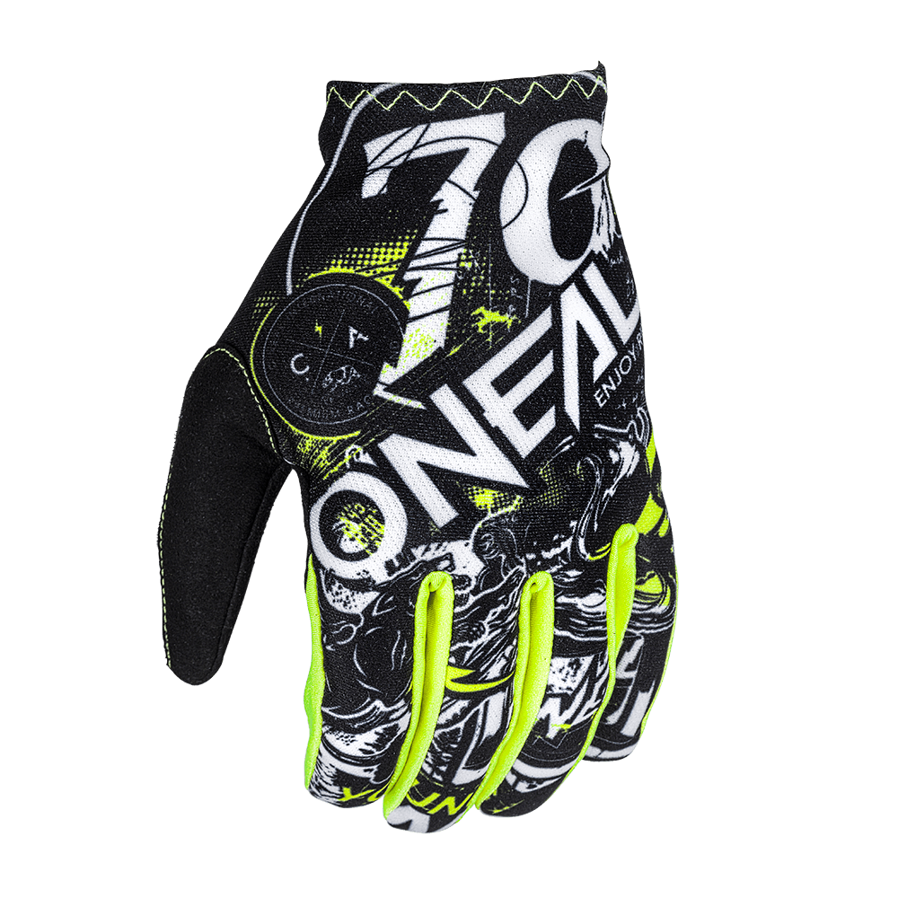 Детски мотокрос ръкавици O'NEAL MATRIX ATTACK BLACK/HI-VIZ — снимка 2
