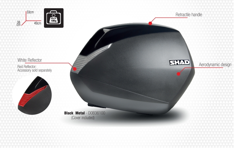 Странични куфари за мотор SHAD SH36 — снимка 4