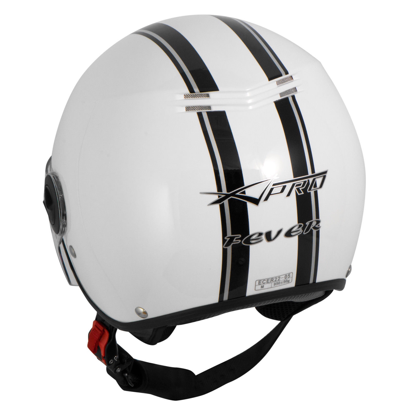 Каска за скутер FEVER WHITE — снимка 3