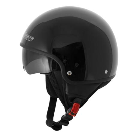 Каска за скутер A-PRO SNIPER BLACK — снимка 2