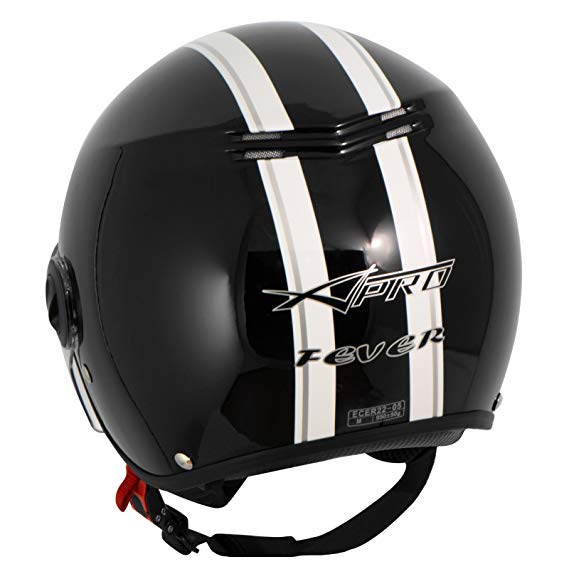 Каска за скутер FEVER BLACK — снимка 2