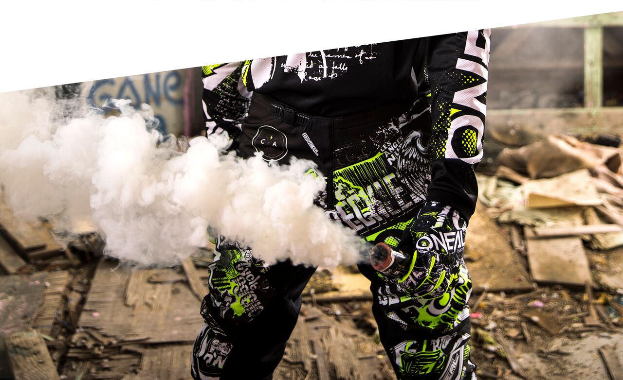 Мотокрос брич O'NEAL ELEMENT ATTACK BLACK/HI-VIZ 2020 — снимка 4