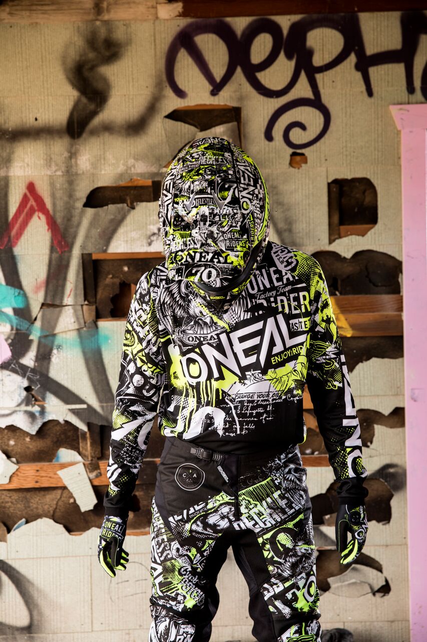 Мотокрос брич O'NEAL ELEMENT ATTACK BLACK/HI-VIZ 2020 — снимка 5