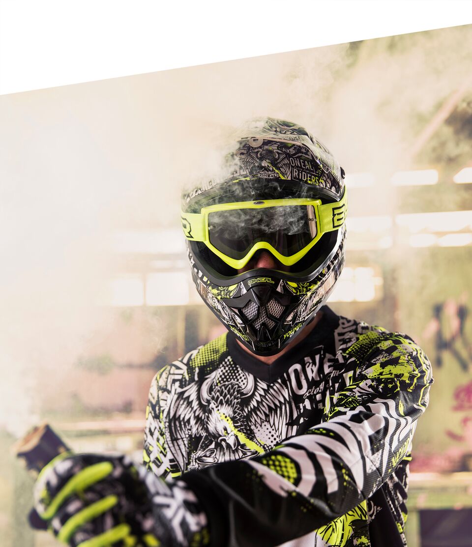 Мотокрос брич O'NEAL ELEMENT ATTACK BLACK/HI-VIZ 2020 — снимка 6