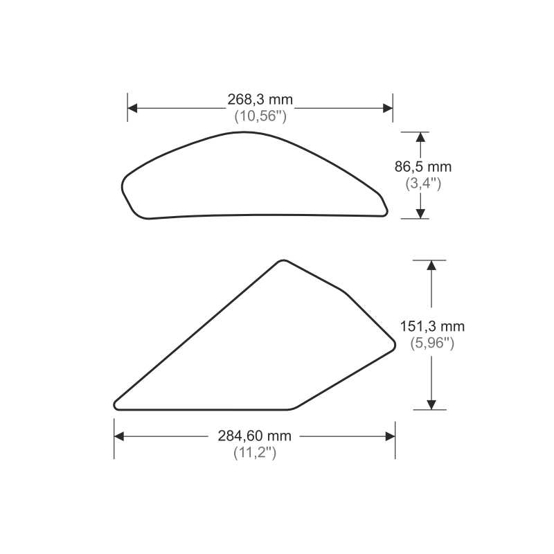 Протектор за резервоар KAWASAKI ZX10R HDR222/PR3443 — снимка 2