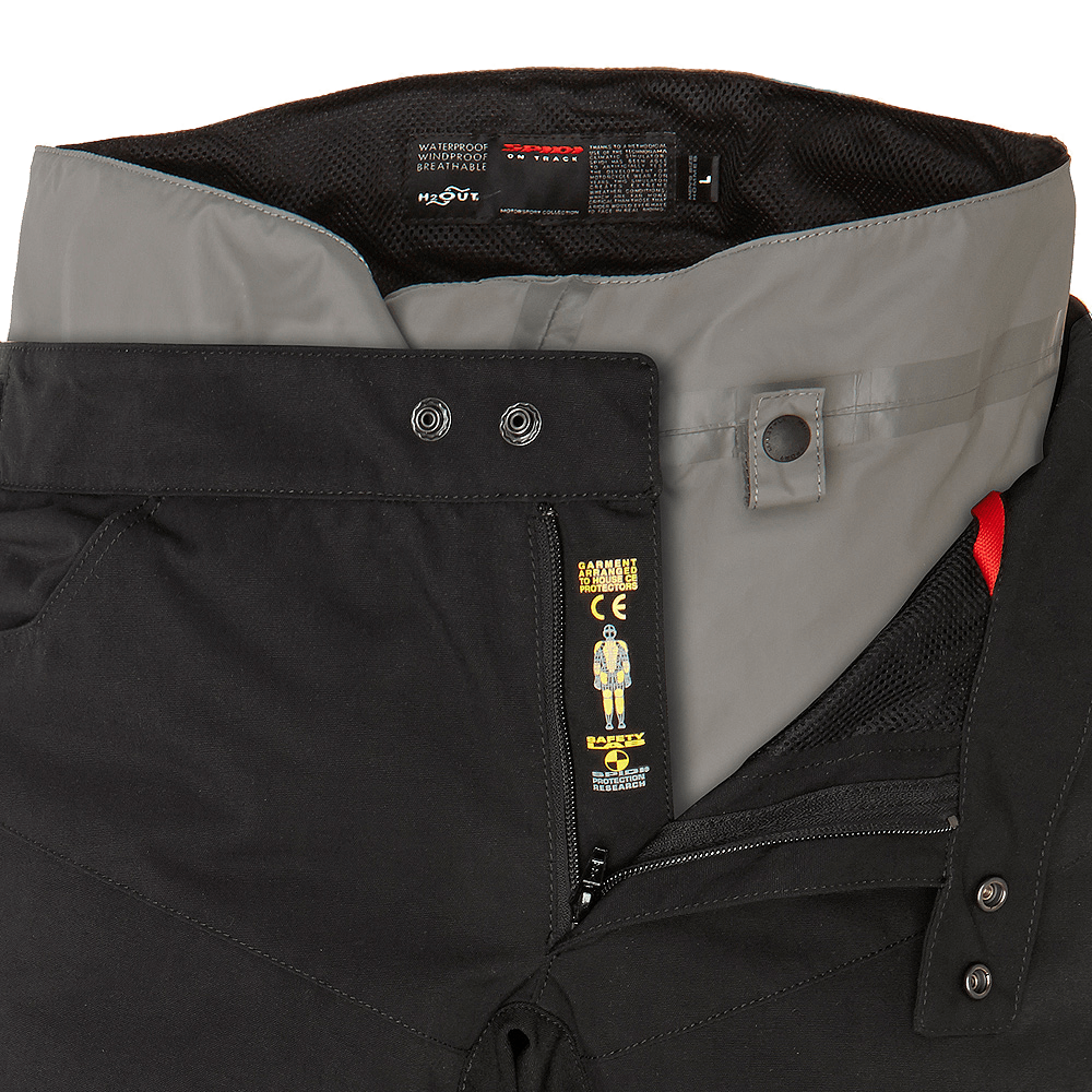 Текстилен мото панталон SPIDI Thunder H2Out BLACK — снимка 4