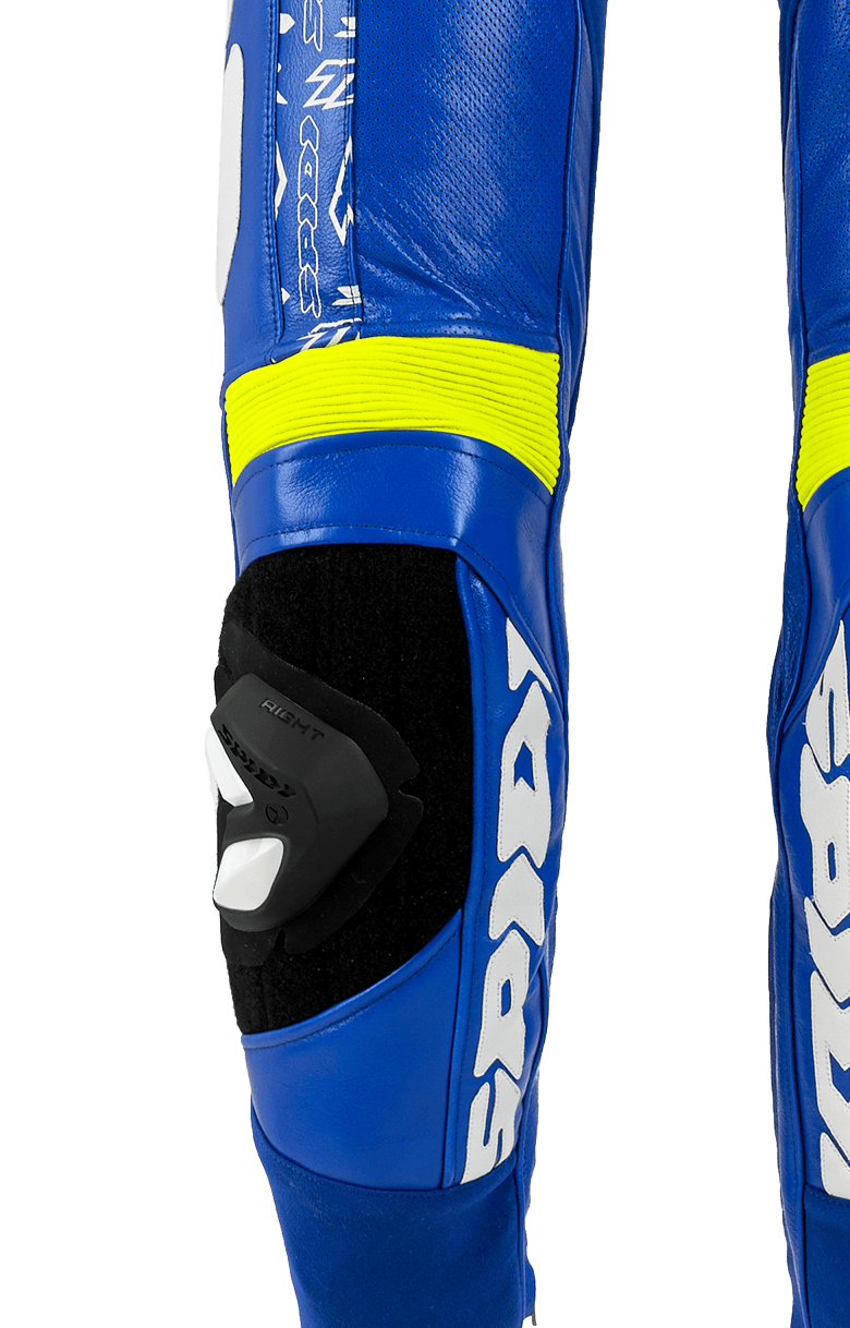 Кожен мото екип с гърбица SPIDI TRACK REPLICA EVO BLUE/YELLOW — снимка 6