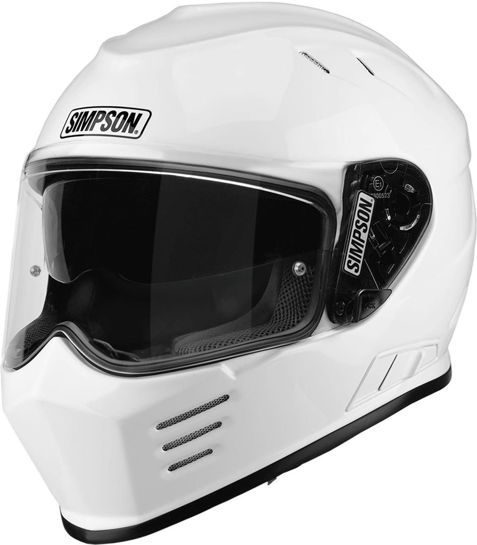 Каска SIMPSON VENOM SOLID GLOSS WHITE — снимка 2