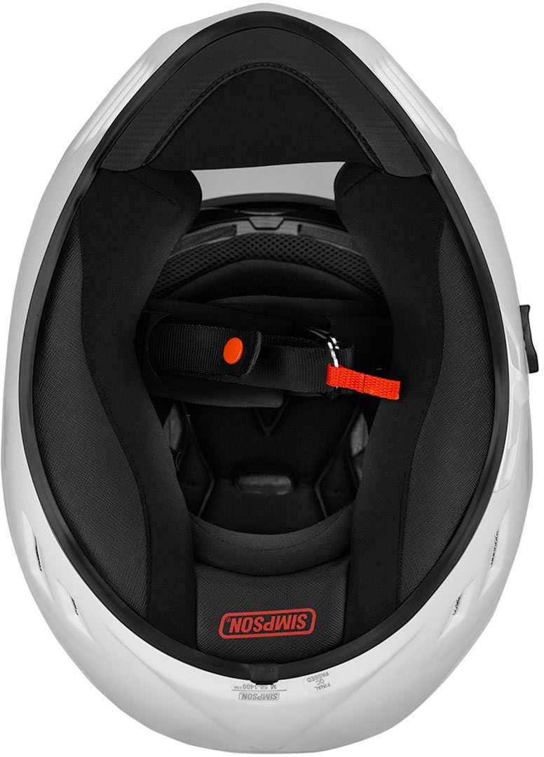 Каска SIMPSON VENOM SOLID GLOSS WHITE — снимка 6