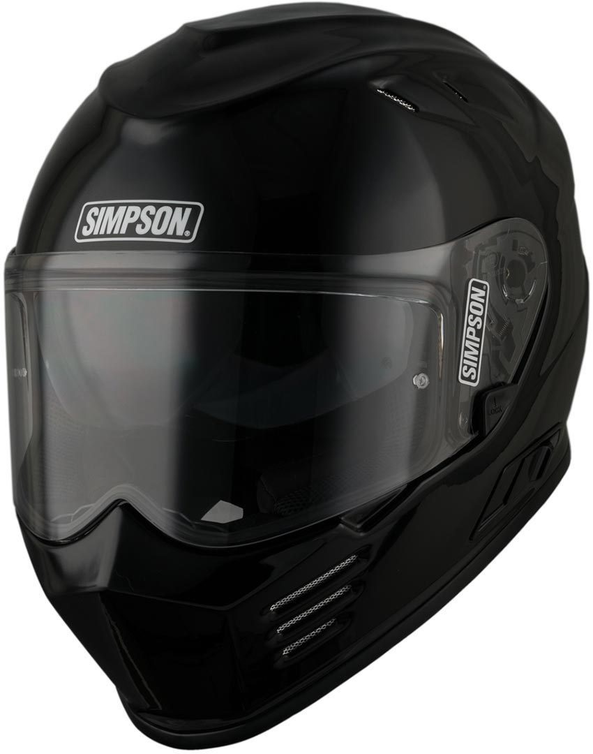 Каска SIMPSON VENOM SOLID GLOSS BLACK — снимка 2