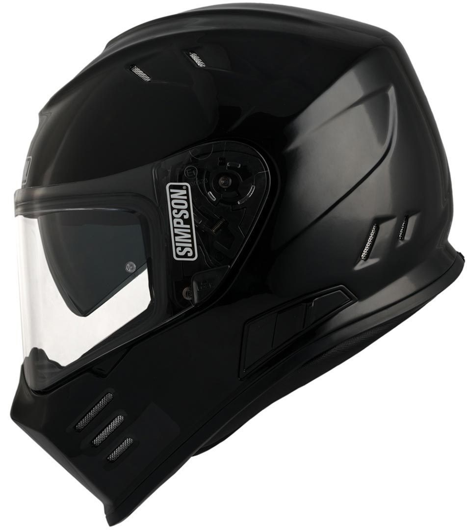 Каска SIMPSON VENOM SOLID GLOSS BLACK — снимка 3