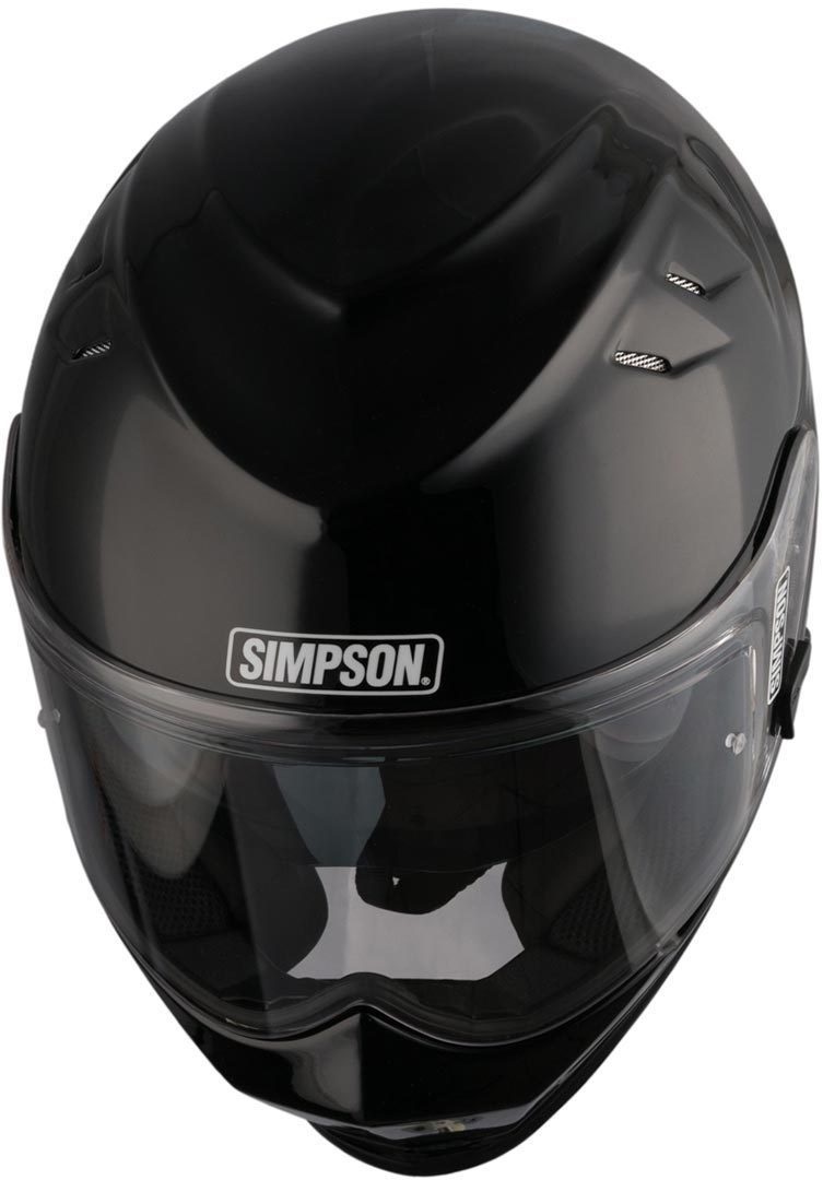 Каска SIMPSON VENOM SOLID GLOSS BLACK — снимка 4