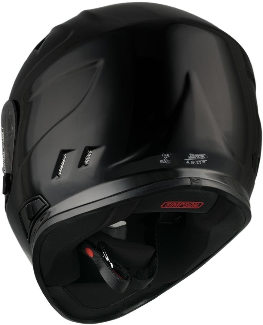 Каска SIMPSON VENOM SOLID GLOSS BLACK — снимка 5