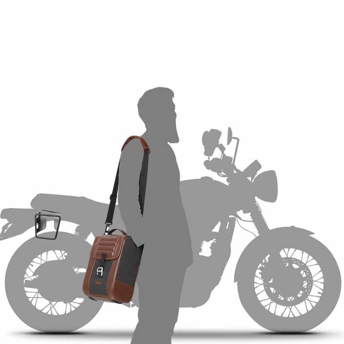 Кожена дисага SHAD SR38 Cafe Racer — снимка 5