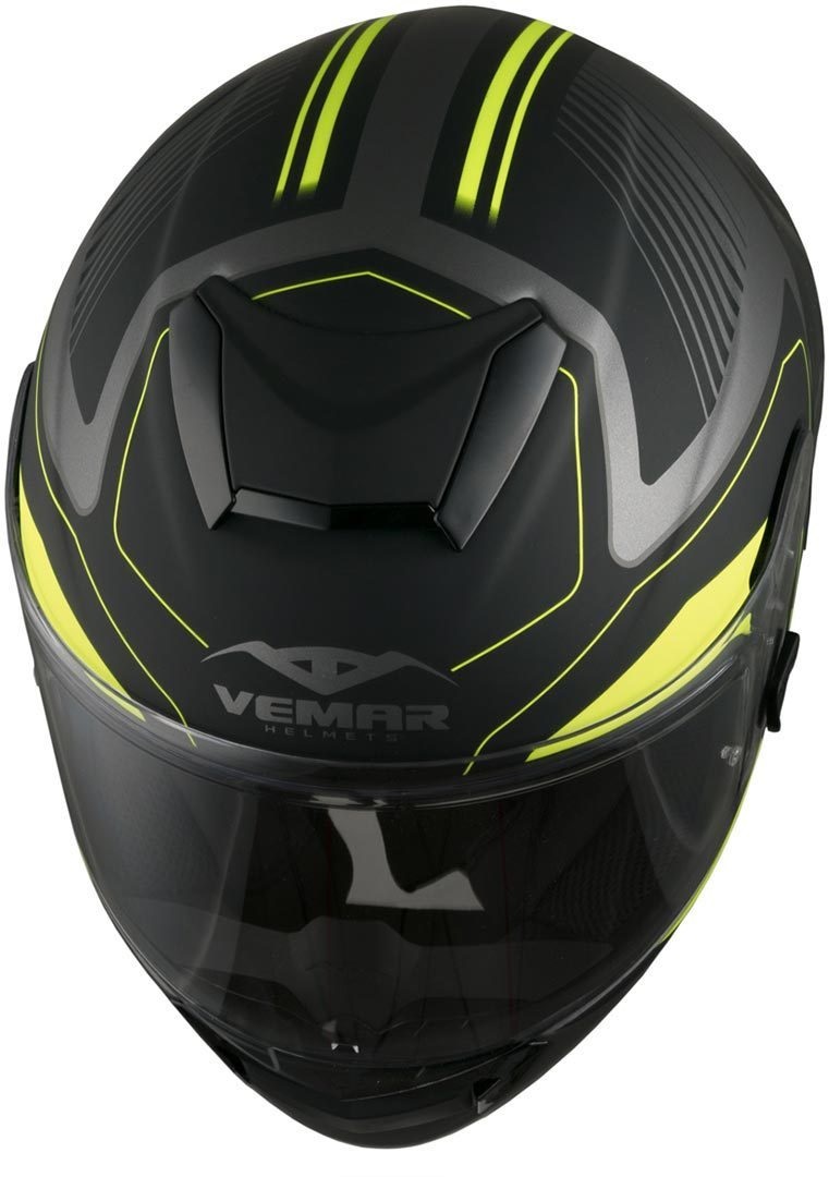 Спортна каска VEMAR HURRICANE LASER MATT SILVER/FLUO YELLOW — снимка 3