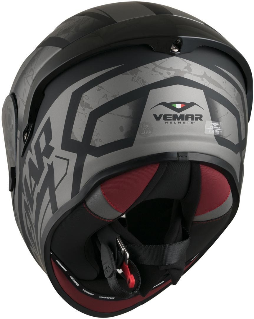 Спортна каска VEMAR HURRICANE CLAW MATT DARK SILVER — снимка 4
