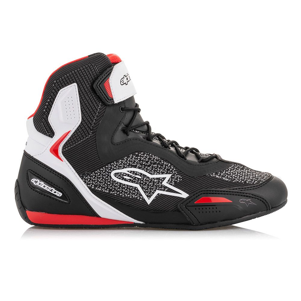 Мото боти ALPINESTARS FASTER-3 RIDEKNIT BLACK/WHITE/RED — снимка 4