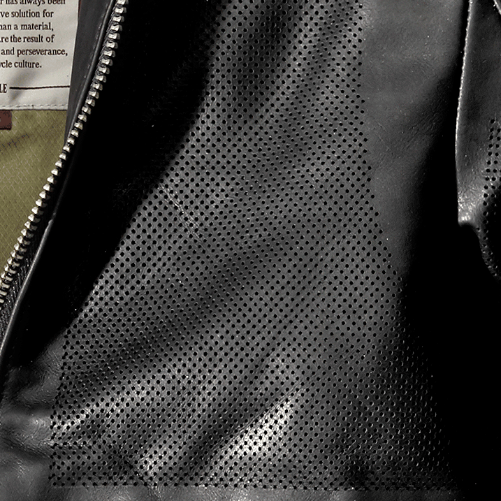 Кожено яке за мотор SPIDI GARAGE PERFORATED BLACK — снимка 4