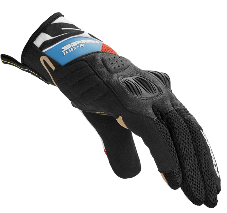 Мото ръкавици SPIDI FLASH-R EVO RED/LIGHT BLUE — снимка 2