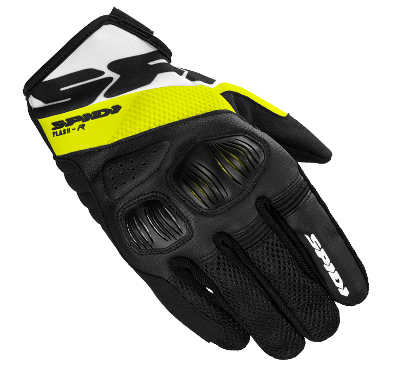 Мото ръкавици SPIDI FLASH-R EVO BLACK/FLUO YELLOW