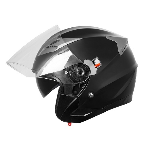 Каска за скутер A-PRO KINETIC MATT BLACK — снимка 2