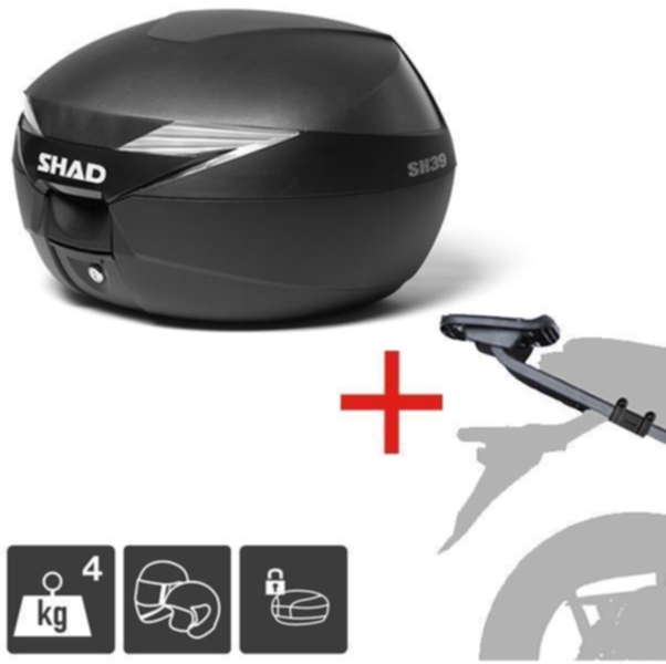 Монтажен комплект за куфари SHAD TOP MASTER YAMAHA MT 07 '18 — снимка 3