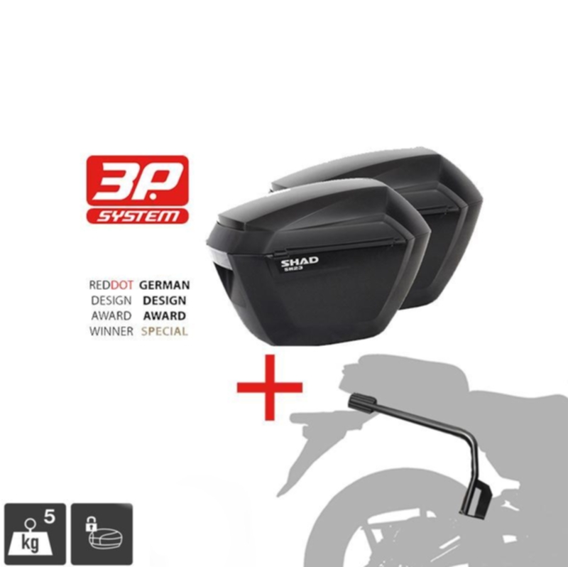Монтажен комплект за куфари SHAD 3P SYSTEM BMW F650GS / F700GS / F800GS — снимка 3