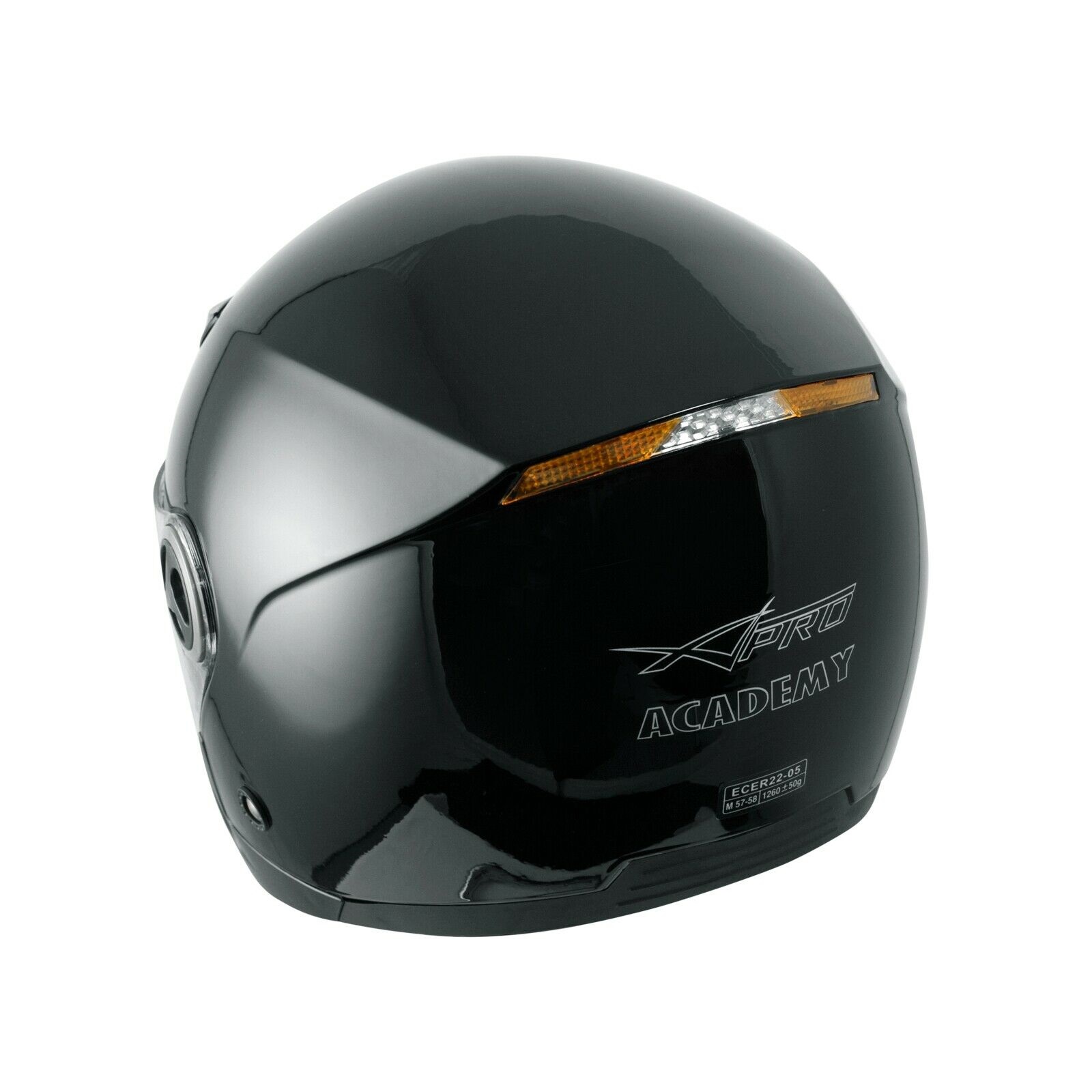 Каска за скутер A-PRO ENGRAVE BLACK — снимка 4
